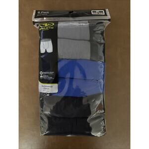Athletic Works Men's Performance Cotton Boxer Briefs 6 Pack XL (40-42)